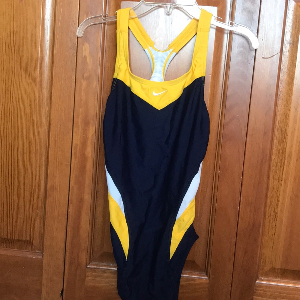 BRAND NEW navy and yellow bike one piece